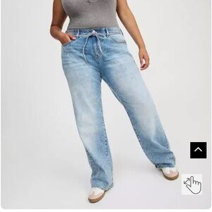Torrid High-Rise Baggy Straight Classic Denim Jeans